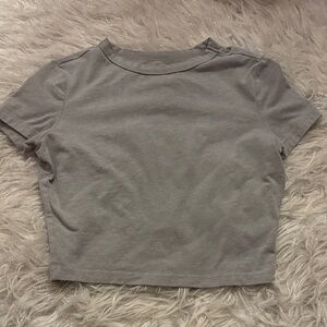 Wild Fable Light Gray Women's Crop Top